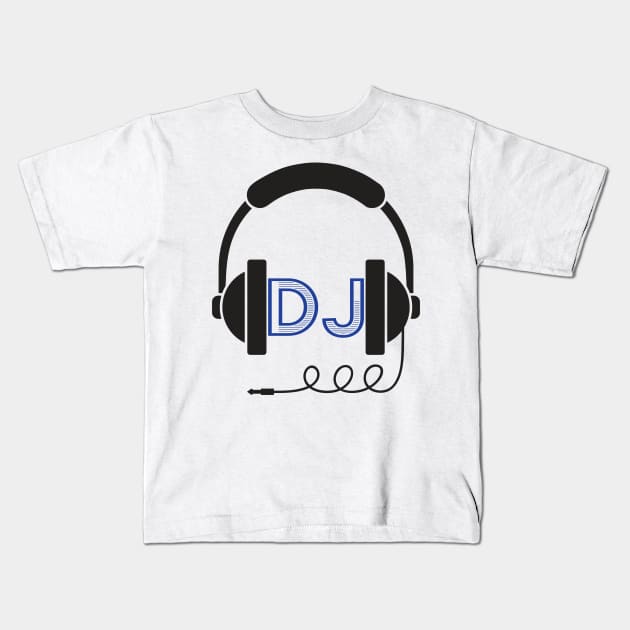 DJ Headphone Kids T-Shirt by DDCGLLC